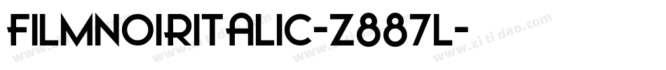FilmNoirItalic-z887l字体转换