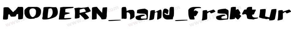MODERN_hand_fraktur字体转换