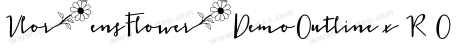 VlorensFlowerDemoOutline-x3R4O字体转换