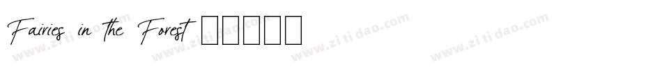 Fairies-in-the-Forest字体转换