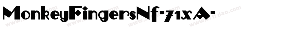 MonkeyFingersNf-71xA字体转换