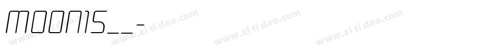 MOON15__字体转换