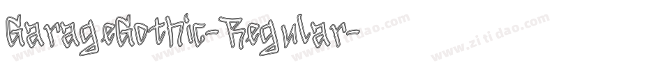GarageGothic-Regular字体转换
