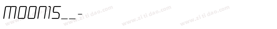 MOON15__字体转换