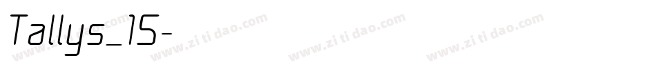 Tallys_15字体转换