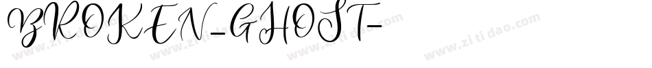 BROKEN_GHOST字体转换