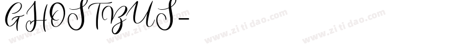 GHOSTBUS字体转换