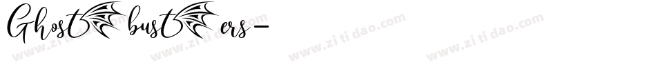 Ghostbusters字体转换