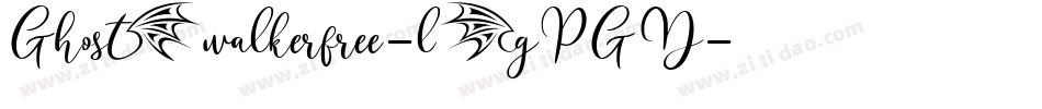Ghostwalkerfree-lgPGD字体转换