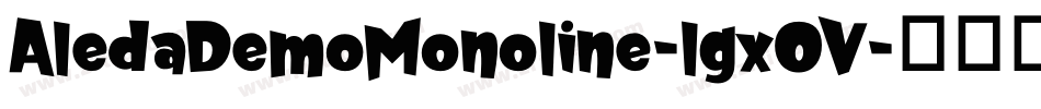 AledaDemoMonoline-lgxOV字体转换