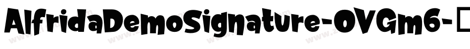 AlfridaDemoSignature-OVGm6字体转换