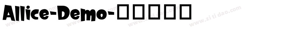 Allice-Demo字体转换