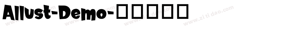 Allust-Demo字体转换