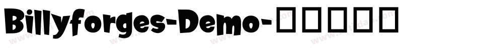 Billyforges-Demo字体转换