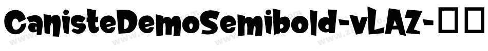 CanisteDemoSemibold-vLAZ字体转换