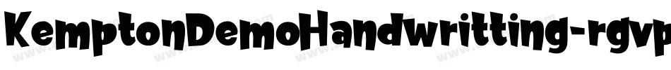 KemptonDemoHandwritting-rgvpA字体转换