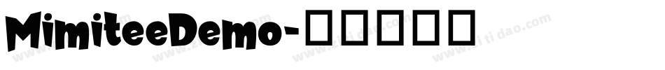 MimiteeDemo字体转换