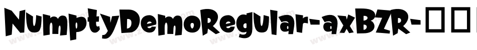NumptyDemoRegular-axBZR字体转换