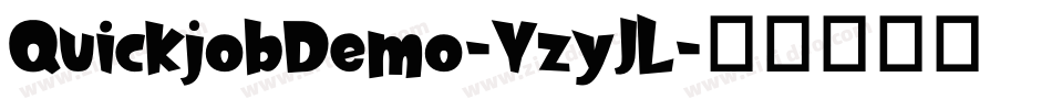 QuickjobDemo-YzyJL字体转换