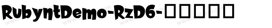 RubyntDemo-RzD6字体转换