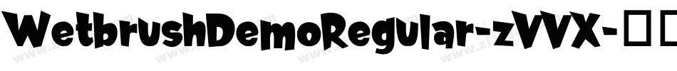 WetbrushDemoRegular-zVVX字体转换