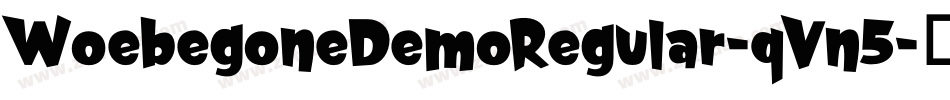 WoebegoneDemoRegular-qVn5字体转换