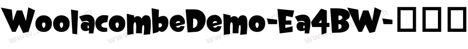 WoolacombeDemo-Ea4BW字体转换 WoolacombeDemo-Ea4BW字体转换