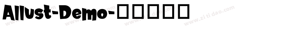 Allust-Demo字体转换