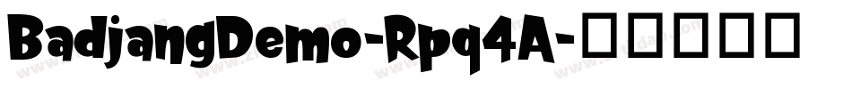 BadjangDemo-Rpq4A字体转换