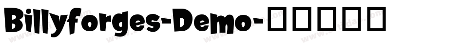 Billyforges-Demo字体转换