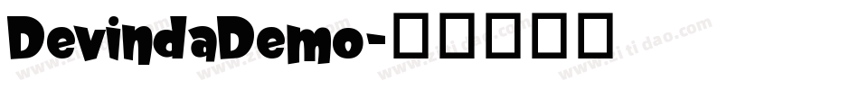 DevindaDemo字体转换