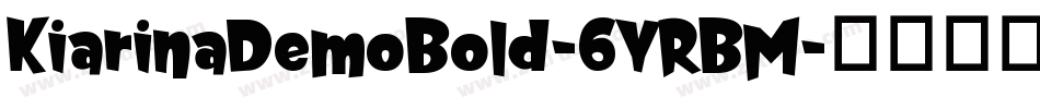 KiarinaDemoBold-6YRBM字体转换