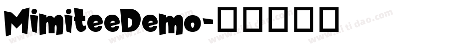 MimiteeDemo字体转换