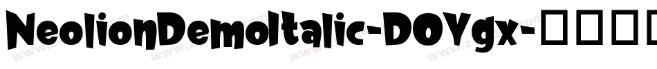 NeolionDemoItalic-DOYgx字体转换