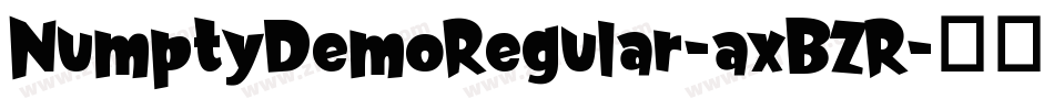 NumptyDemoRegular-axBZR字体转换