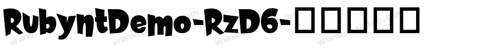 RubyntDemo-RzD6字体转换
