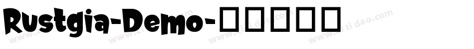Rustgia-Demo字体转换