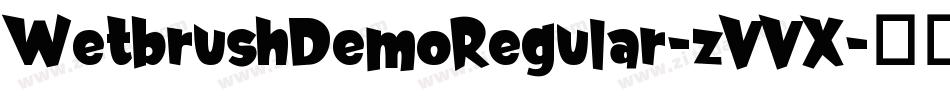 WetbrushDemoRegular-zVVX字体转换