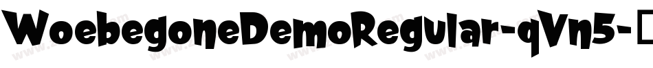 WoebegoneDemoRegular-qVn5字体转换