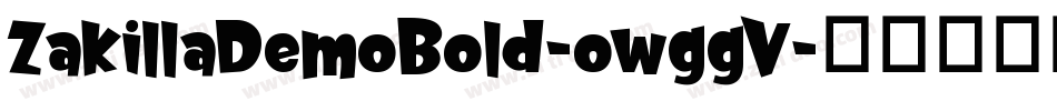 ZakillaDemoBold-owggV字体转换
