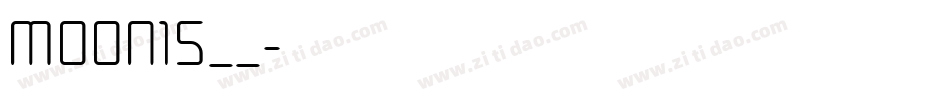 MOON15__字体转换