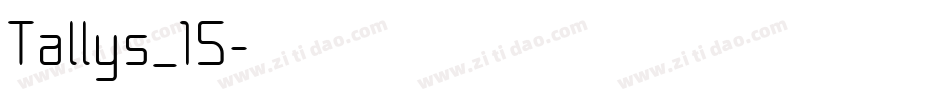 Tallys_15字体转换