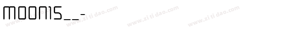 MOON15__字体转换