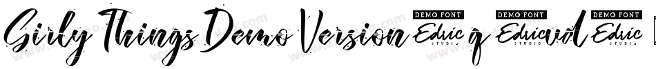 GirlyThingsDemoVersion-q1vd字体转换