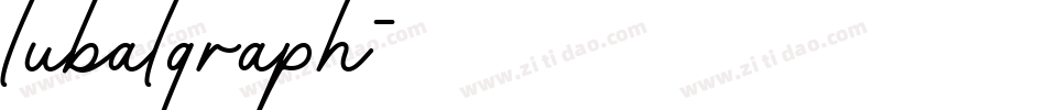 lubalgraph字体转换