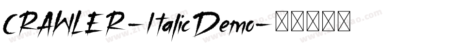 CRAWLER-ItalicDemo字体转换