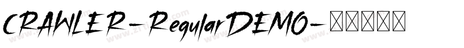 CRAWLER-RegularDEMO字体转换 CRAWLER-RegularDEMO字体转换