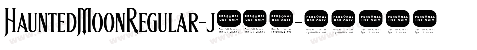 HauntedMoonRegular-j240字体转换