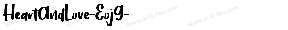 HeartAndLove-Eoj9字体转换