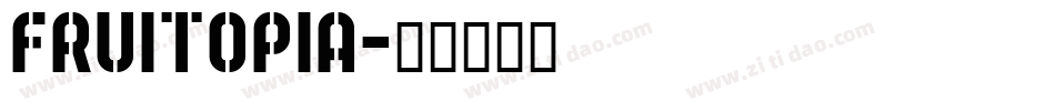 fruitopia字体转换
